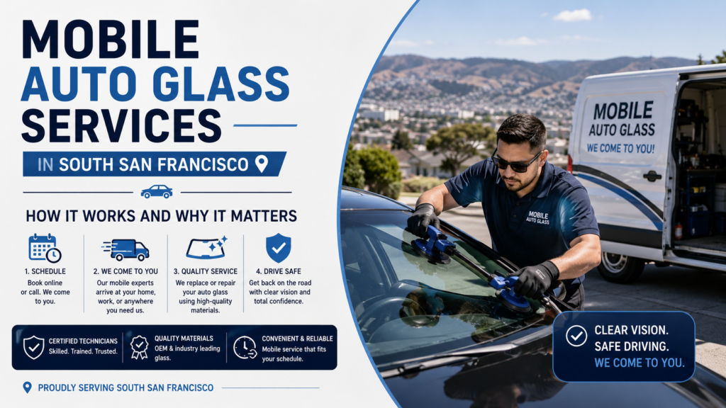 Mobile Auto Glass Services in South San Francisco: How It Works and Why It Matters